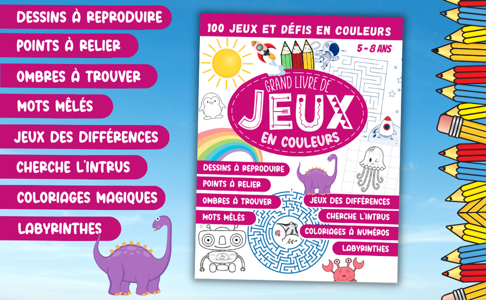 100 jeux et défis en couleurs